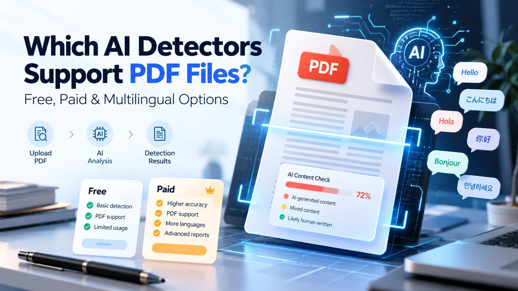 Which AI Detectors That Support PDF Files?