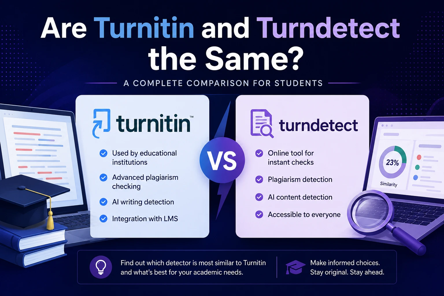 Are Turnitin and TurnDetect the Same?