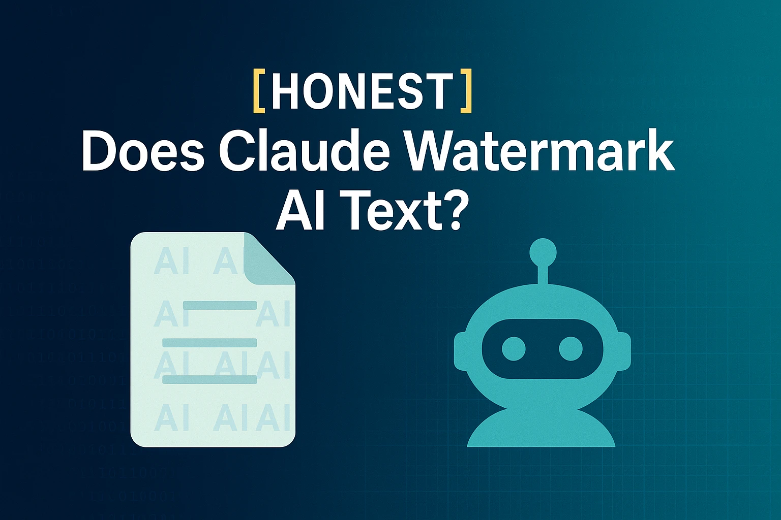 [HONEST] Does Claude Watermark AI Text?