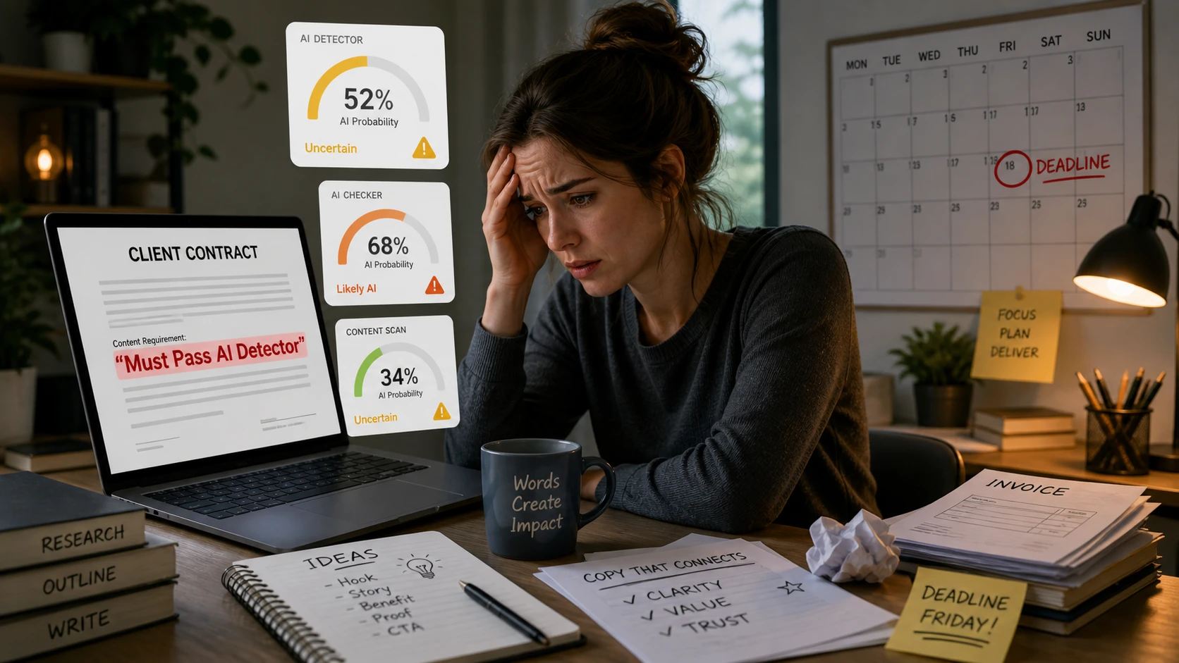 “Must Pass AI Detector” vs. “No AI Used”: The Contract Trap Destroying Freelancers