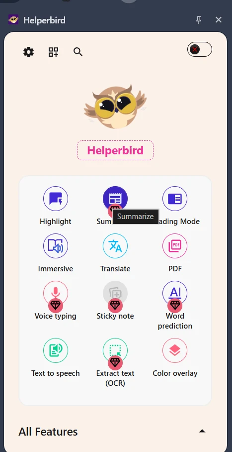 Helperbird Extension