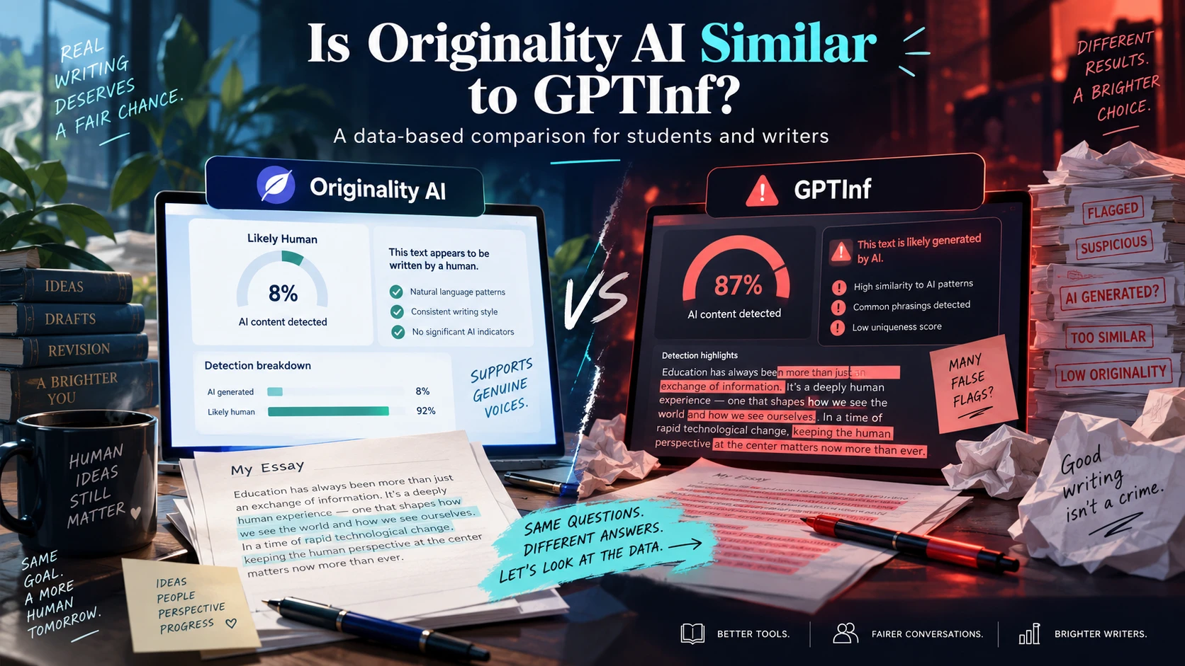 Is Originality AI Similar to GPTInf? A Data-Based Comparison