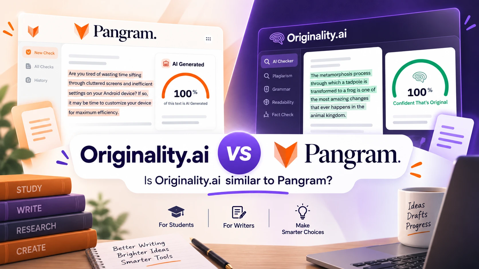 Is Originality.ai Similar to Pangram? I Compared Their Results on 160 Texts