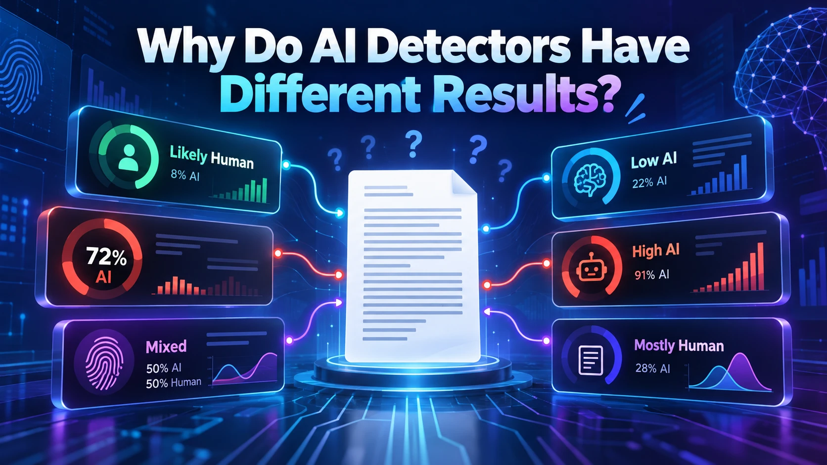 Why Do AI Detectors Have Different Results?