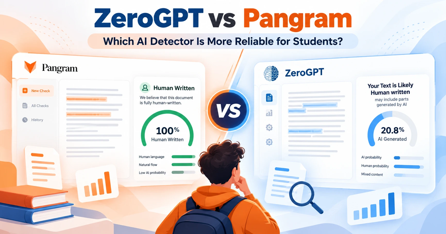 ZeroGPT vs Pangram: Which AI Detector Was More Accurate in Our 160-Sample Test?